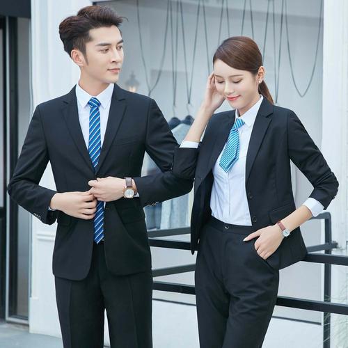 4s店汽車(chē)銷(xiāo)售顧問(wèn)吉利長(zhǎng)安賣(mài)車(chē)工作服兩扣職業(yè)裝西服套裝男女同款